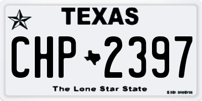 TX license plate CHP2397