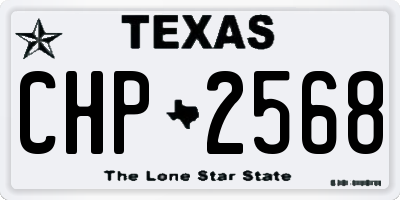 TX license plate CHP2568