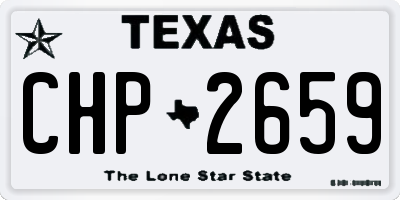 TX license plate CHP2659