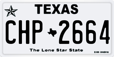 TX license plate CHP2664