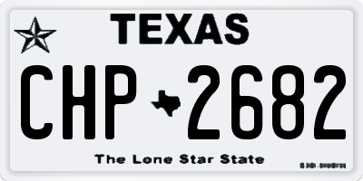 TX license plate CHP2682