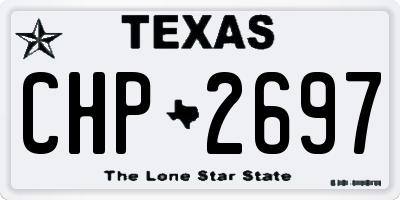 TX license plate CHP2697