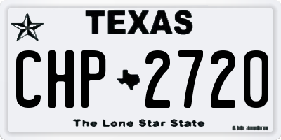 TX license plate CHP2720