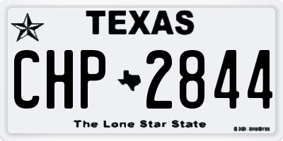 TX license plate CHP2844