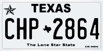 TX license plate CHP2864