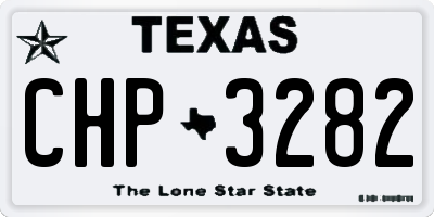 TX license plate CHP3282