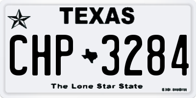 TX license plate CHP3284