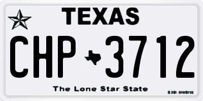 TX license plate CHP3712