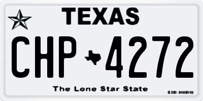 TX license plate CHP4272