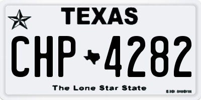 TX license plate CHP4282