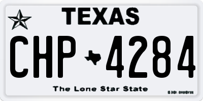 TX license plate CHP4284