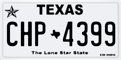TX license plate CHP4399