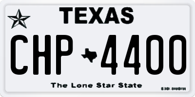 TX license plate CHP4400
