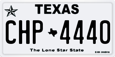 TX license plate CHP4440