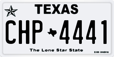 TX license plate CHP4441