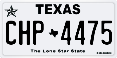 TX license plate CHP4475