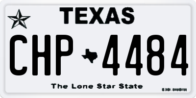 TX license plate CHP4484
