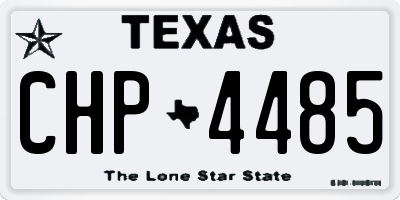 TX license plate CHP4485