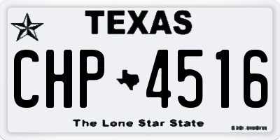 TX license plate CHP4516