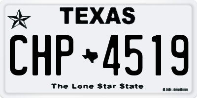 TX license plate CHP4519