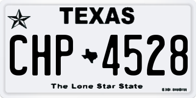 TX license plate CHP4528