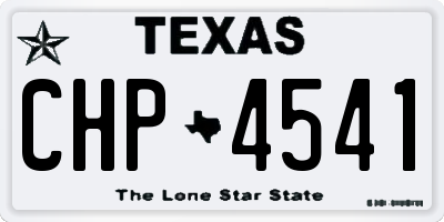 TX license plate CHP4541
