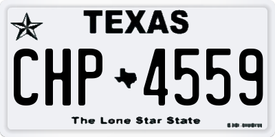 TX license plate CHP4559