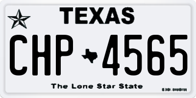 TX license plate CHP4565