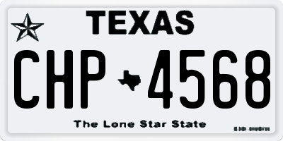 TX license plate CHP4568