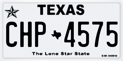 TX license plate CHP4575