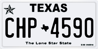 TX license plate CHP4590
