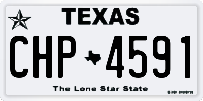 TX license plate CHP4591