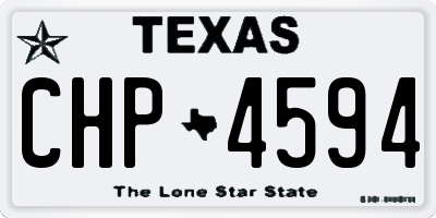 TX license plate CHP4594