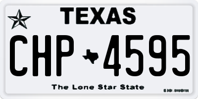 TX license plate CHP4595