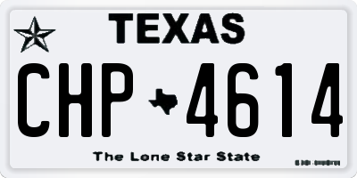 TX license plate CHP4614