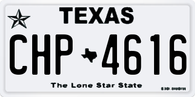 TX license plate CHP4616