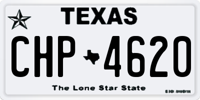 TX license plate CHP4620