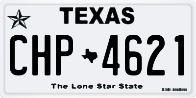 TX license plate CHP4621