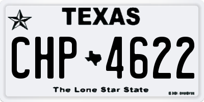 TX license plate CHP4622