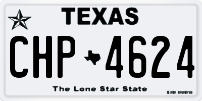 TX license plate CHP4624