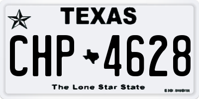TX license plate CHP4628