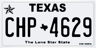 TX license plate CHP4629