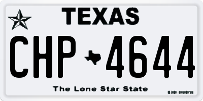 TX license plate CHP4644