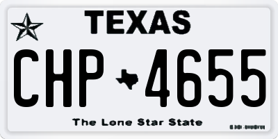TX license plate CHP4655