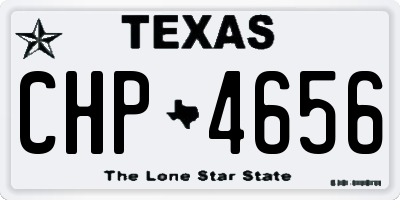 TX license plate CHP4656