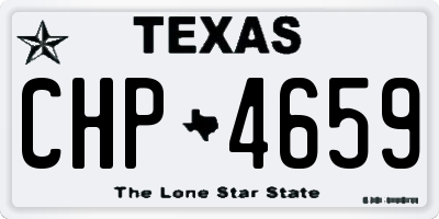 TX license plate CHP4659