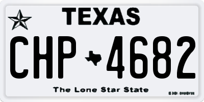 TX license plate CHP4682