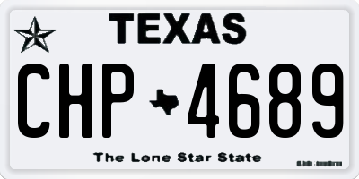 TX license plate CHP4689
