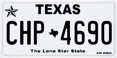 TX license plate CHP4690
