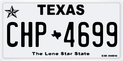 TX license plate CHP4699